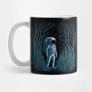 Cosmonaut in the forest Mug